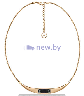 Женское колье Mercedes Necklace, Crystal, Swarovski, pink gold colours / black, артикул B66953578