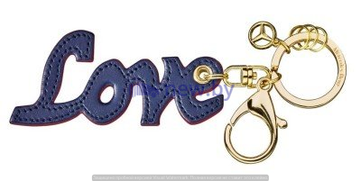 Брелок Mercedes Love Key ring, Blue / Red, артикул B66953619