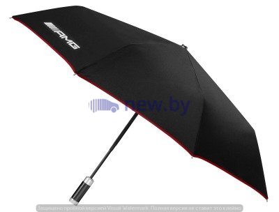 Складной зонт Mercedes-Benz AMG Compact Umbrella, Black, артикул B66953676
