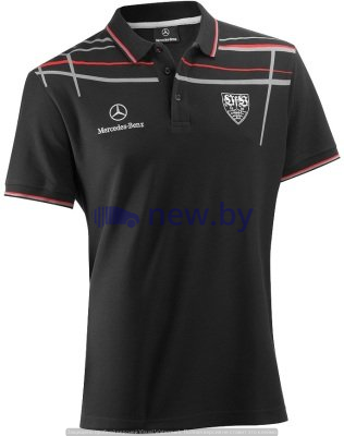 Мужская рубашка-поло Mercedes Men's Polo Shirt, VfB Selection 2014, Black, артикул B66953837