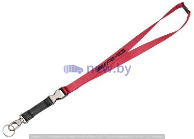 Лента с карабином для ключей Mercedes-AMG Lanyard, Red Black, артикул B66953852