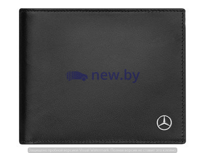 Кожаный футляр для кредитных карт Mercedes-Benz Credit Card Wallet, Black, RFID Protection, артикул B66953959