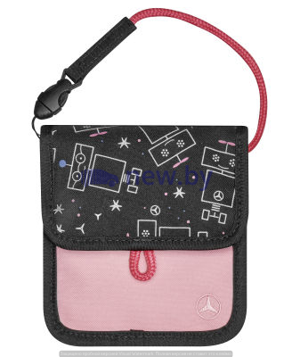 Детская сумка на шею Mercedes Girls' Neck Pouch, Black / Pink, артикул B66954039