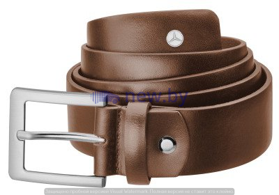 Мужской кожаный ремень Mercedes-Benz Men’s Belt, Business, Brown, Calfskin, артикул B66954117