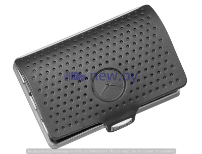 Кожаный мини-кошелек Mercedes-Benz I-CLIP the wallet, Black, артикул B66954769