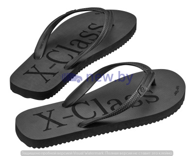 Шлепки вьетнамки сланцы Mercedes-Benz Flip Flops, X-Class, Black, артикул B66955183