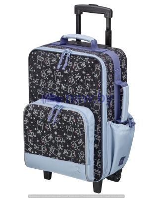 Детский чемодан Mercedes Boys' trolley suitcase, black / Blue, артикул B66955202