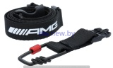 Лента с карабином для ключей Mercedes AMG Lanyard, black / white, артикул B66955311 Лента с карабином для ключей Mercedes AMG Lanyard, black / white, артикул B66955311