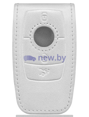 Кожаный чехол для ключей Mercedes-Benz Key Sleeve, Gen. 6, Leather, White, артикул B66958413