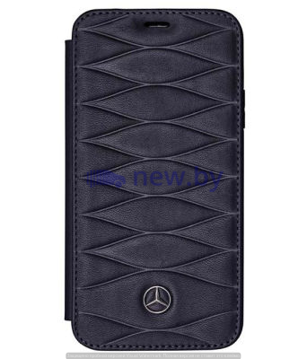 Кожаный чехол-книжка для iPhone® X Mercedes Cover for iPhone® X, Booktype, Blue, артикул B66958599