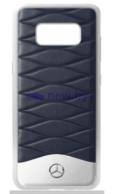 Кожаный чехол Mercedes для Samsung Galaxy S8, Blue, артикул B66958604