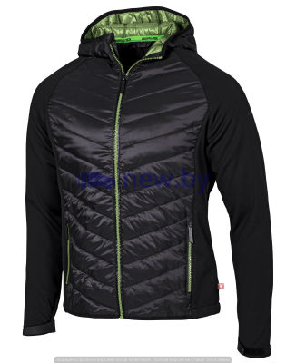 Мужская куртка Mercedes-AMG Men's Hybrid Jacket, black / green, артикул B66958744