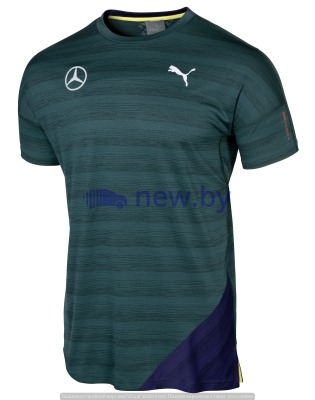 Мужская футболка Mercedes Men's Performance Shirt, Green, by PUMA, артикул B66958773