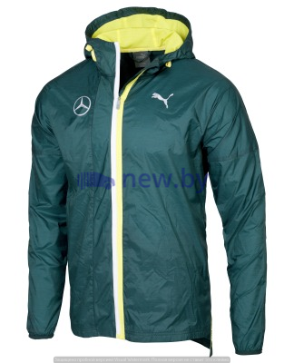 Мужская спортивная ветровка Mercedes-Benz Men's Wind Jacket, Green, by PUMA, артикул B66958783