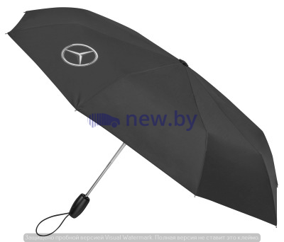 Складной зонт Mercedes-Benz Compact Umbrella, Black NM, артикул B66958961