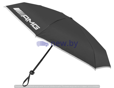Складной зонт Mercedes-Benz AMG Compact Umbrella, Black/White, артикул B66958964