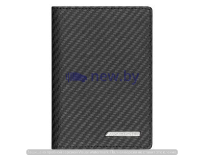 Кожаный футляр для автодокументов и кредиток Mercedes-Benz Leather Vehicle documents wallet, AMG, Carbon Look, артикул B66959995