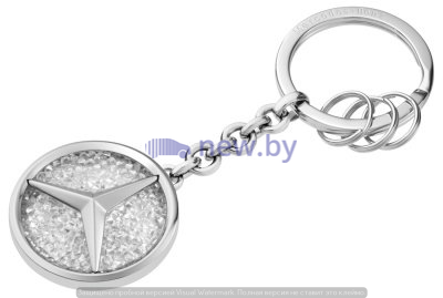 Брелок Mercedes-Benz Key Ring, Saint-Tropez, Silver / White, артикул B66959998