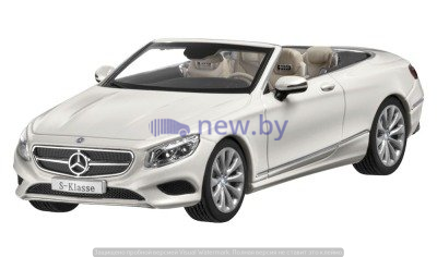 Модель Mercedes-Benz S-Klasse, Cabriolet, Scale 1:43, White, артикул B66960353