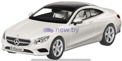 Модель автомобиля Mercedes S-Class Coupe, Scale 1:43, Designo Diamond White Bright, артикул B66961239