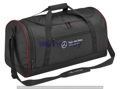 Дорожная сумка Mercedes-Benz Travel Bag Trucker, Black/Red, артикул B67871669