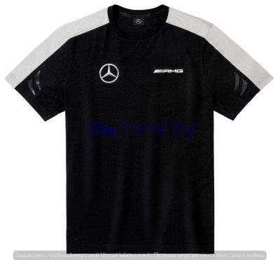 Мужская футболка Mercedes Men's T-shirt, AMG DTM, Black/White/Grey, артикул B67995271