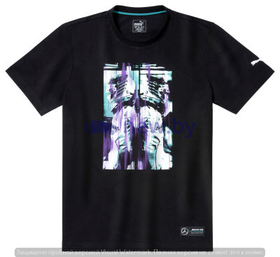 Мужская футболка Mercedes AMG Petronas Motorsport Pilot T-Shirt, Men's, Black, артикул B67995437