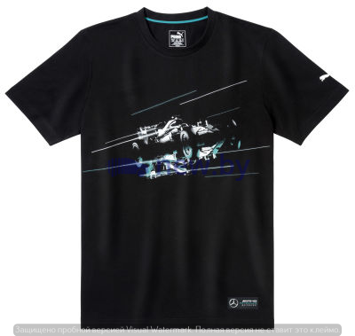 Мужская футболка Mercedes AMG Petronas Motorsport T-Shirt, Men's, Black, артикул B67995443