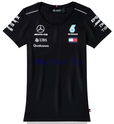 Женская футболка Mercedes AMG Petronas Ladie's T-shirt, Driver 2018, Black, артикул B67996101