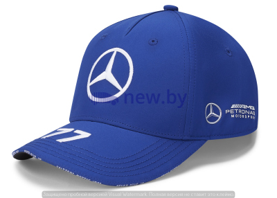 Бейсболка Mercedes F1 Cap Valtteri Bottas, Edition 2020, Blue, артикул B67996348