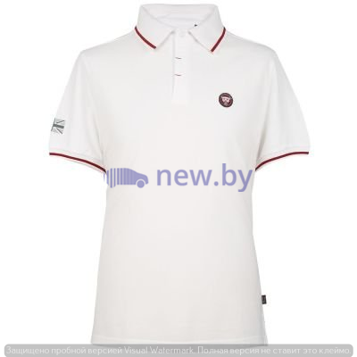 Мужская рубашка-поло Jaguar Men's Growler Graphics Polo Shirt, White, артикул JAPM004WTE