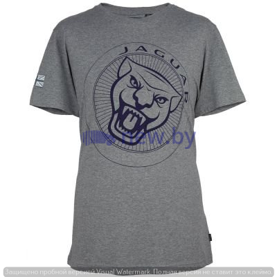 Мужская футболка Jaguar Men's Large Growler Graphic T-shirt, Grey Marl / Navy, артикул JATM003GMB