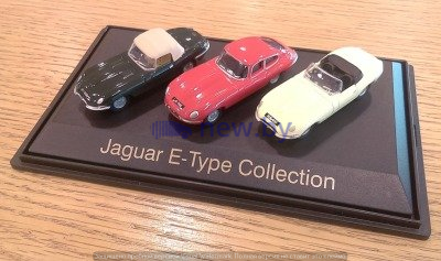 Набор из трех моделей Jaguar E-Type Set, Scale Model 1:76, артикул JBDC870NAZ