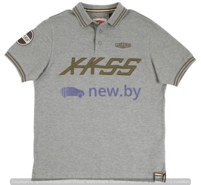Мужская рубашка-поло Jaguar Men's Heritage XKSS Polo Shirt, Grey Marl, артикул JBPM050GMB