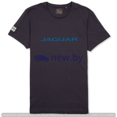 Мужская футболка Jaguar Men's Wordmark Graphic T-shirt, Navy / Blue, артикул JBTM030NVB