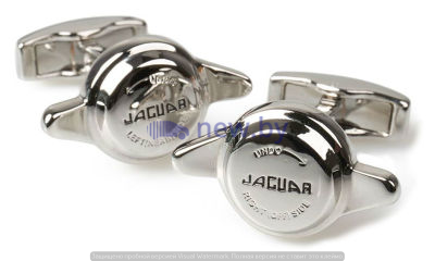 Запонки Jaguar Heritage Spinner Cufflinks - Silver, артикул JDCL037SLA