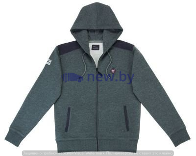 Мужская толстовка с капюшоном Jaguar Men's Growler Graphic Full Zip Hoodie, Grey Marl 2016, артикул JDHM952GMD