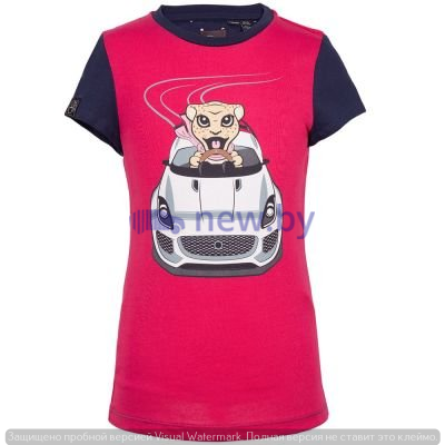 Футболка для девочек Jaguar Girls' Car Graphic T-Shirt, Pink/Navy, артикул JDTC813PNO