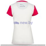 Футболка для девочек Jaguar Girls' Car Graphic T-Shirt, White/Pink, артикул JDTC813WTR Футболка для девочек Jaguar Girls' Car Graphic T-Shirt, White/Pink, артикул JDTC813WTR