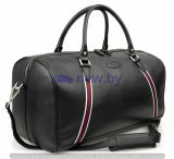 Кожаная дорожная сумка Jaguar Heritage Leather Holdall, Black, артикул JFLU350BKA Кожаная дорожная сумка Jaguar Heritage Leather Holdall, Black, артикул JFLU350BKA