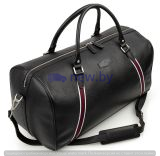 Кожаная дорожная сумка Jaguar Heritage Leather Holdall, Black, артикул JFLU350BKA Кожаная дорожная сумка Jaguar Heritage Leather Holdall, Black, артикул JFLU350BKA