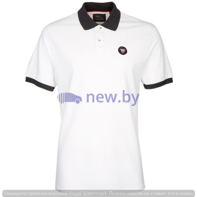 Мужская рубашка-поло Jaguar Men's Growler Graphics Polo Shirt, White, артикул JGPM399WTB