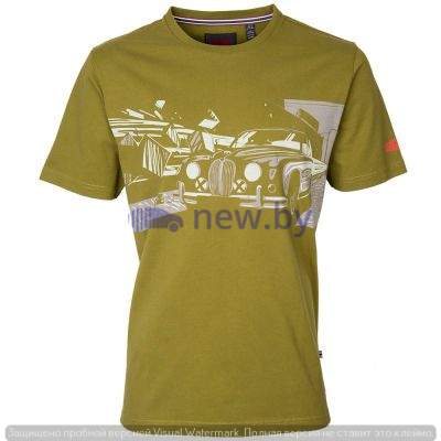 Мужская футболка Jaguar Men's Heritage Dynamic Graphic T-shirt, Green/White, артикул JGTM477GNB