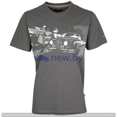 Мужская футболка Jaguar Men's Heritage Dynamic Graphic T-shirt, Grey/White, артикул JGTM477GYB