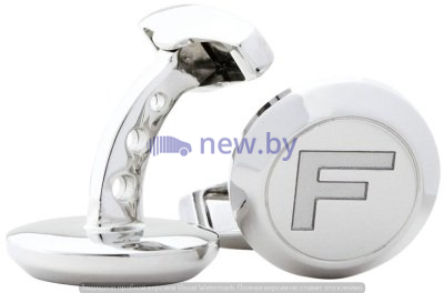 Посеребренные запонки Jaguar F-type 'F' Cufflinks Silver, артикул JJCLFTC