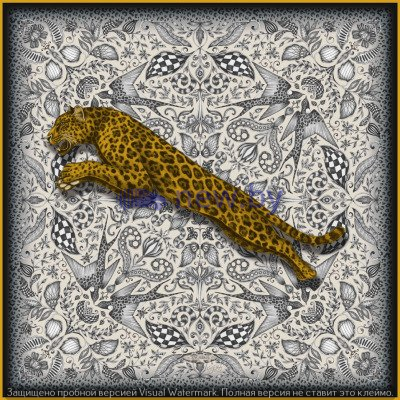 Женский шелковый шарф Jaguar Silk Scarf Nude Gold, артикул JSTSILKNG