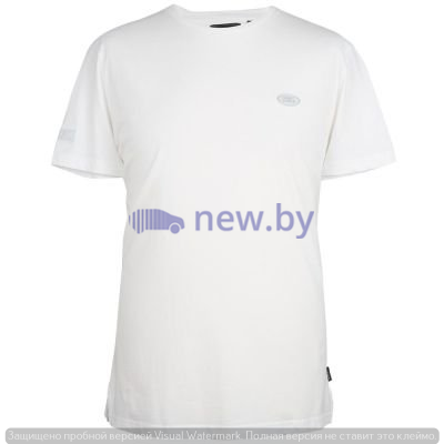 Мужская футболка Land Rover Men's Oval Badge T-shirt, White, артикул LATM014WTB