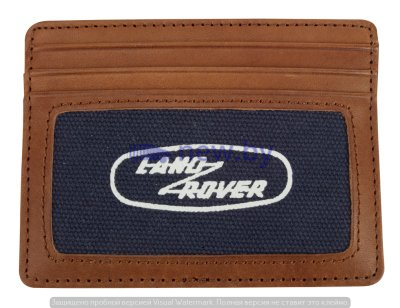 Футляр для кредитных карт Land Rover Heritage Card, Blue-Brown, артикул LBLG219NVA