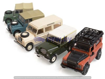 Набор моделей Land Rover Historic 5 Piece Set, Scale 1:76, артикул LDLC036MXZ