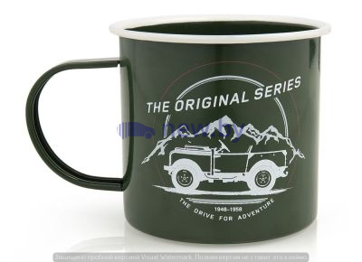 Стальная кружка Land Rover Heritage Enamel Mug, Green, артикул LFMG009GNA